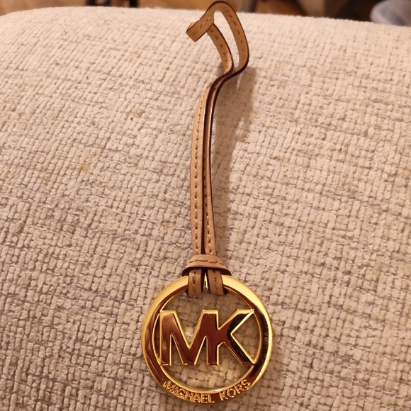 Michael Kors Accessories - Michael Kors Gold Medallion Logo Initials For Your Purse Or Bag Charm Metal
